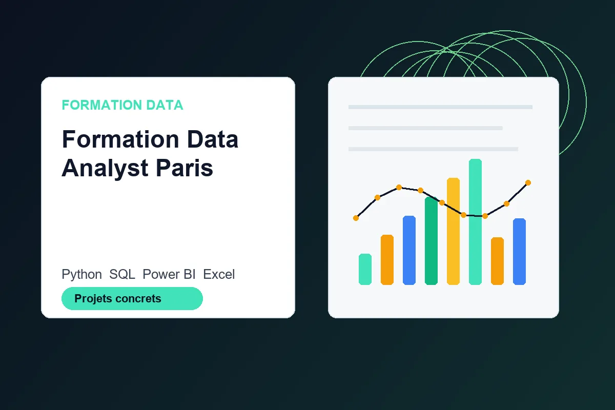 Formation Data Analyst à Paris avec Python SQL et Power BI